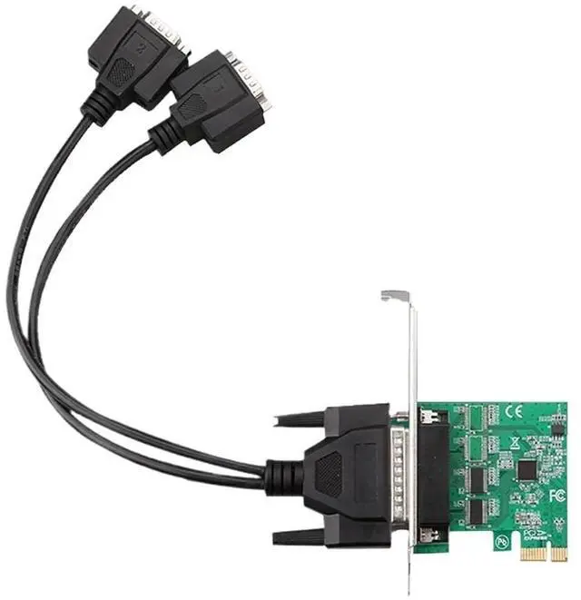 Main image of PCIE 1x to 4-Port RS232 Serial Port Card Adapter 2-Port 4-Port Expansion Card Desktop Purpose COM Card(2 Port)