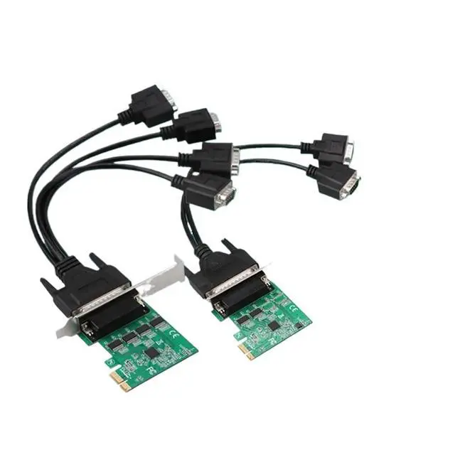 Alt view image 2 of 6 - PCIE 1x to 4-Port RS232 Serial Port Card Adapter 2-Port 4-Port Expansion Card Desktop Purpose COM Card(2 Port)