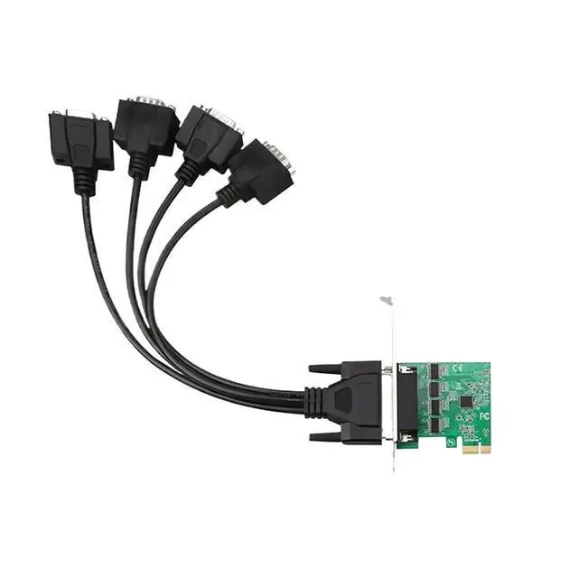 Alt view image 3 of 6 - PCIE 1x to 4-Port RS232 Serial Port Card Adapter 2-Port 4-Port Expansion Card Desktop Purpose COM Card(2 Port)