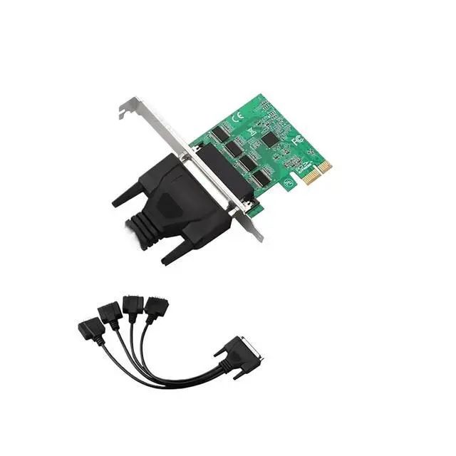 Alt view image 4 of 6 - PCIE 1x to 4-Port RS232 Serial Port Card Adapter 2-Port 4-Port Expansion Card Desktop Purpose COM Card(2 Port)