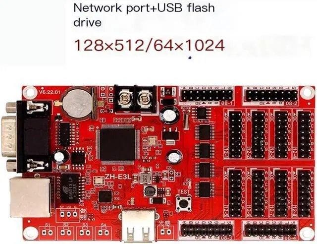 Alt view image 2 of 5 - Control Card ZH-E3L Network Port Serial Port U Disk Network Cluster Electronic LED Display E3L