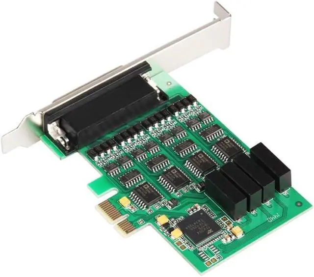 Alt view image 2 of 7 - 4 Port RS-232 Serial PCIe 2.0 X1 Controller Card Components SI-PEX15042