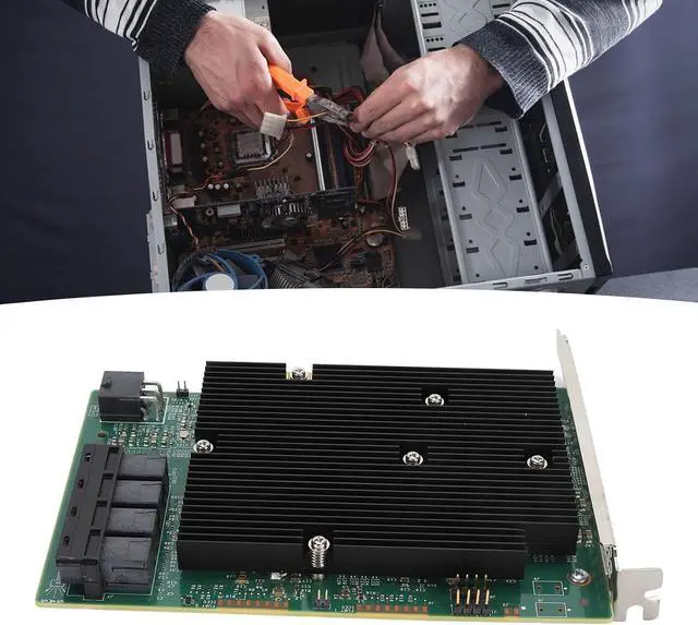 Alt view image 5 of 7 - 12Gbps 16 Port HBA Controller Card for SAS Compatible with VMware and Freebsd PCIe HBA Expansion Card
