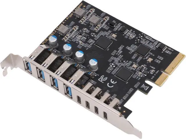 Main image of Generic PCIe USB 3.2 Gen 2 Expansion Card Efficient Data Transfer for Desktop PC Gaming Enthusiasts Black 1pc