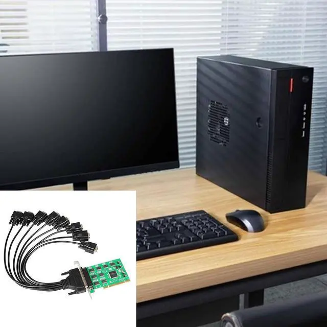 Alt view image 5 of 7 - 1set and Fast Data Transfer PCI to 8Ports RS232Serial Card Stable for Multiple Serials Devices Device Control and Communication