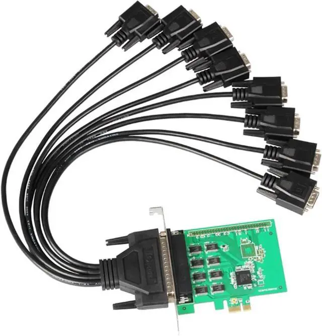 Alt view image 3 of 7 - 1set and Fast Data Transfer PCI to 8Ports RS232Serial Card Stable for Multiple Serials Devices Device Control and Communication