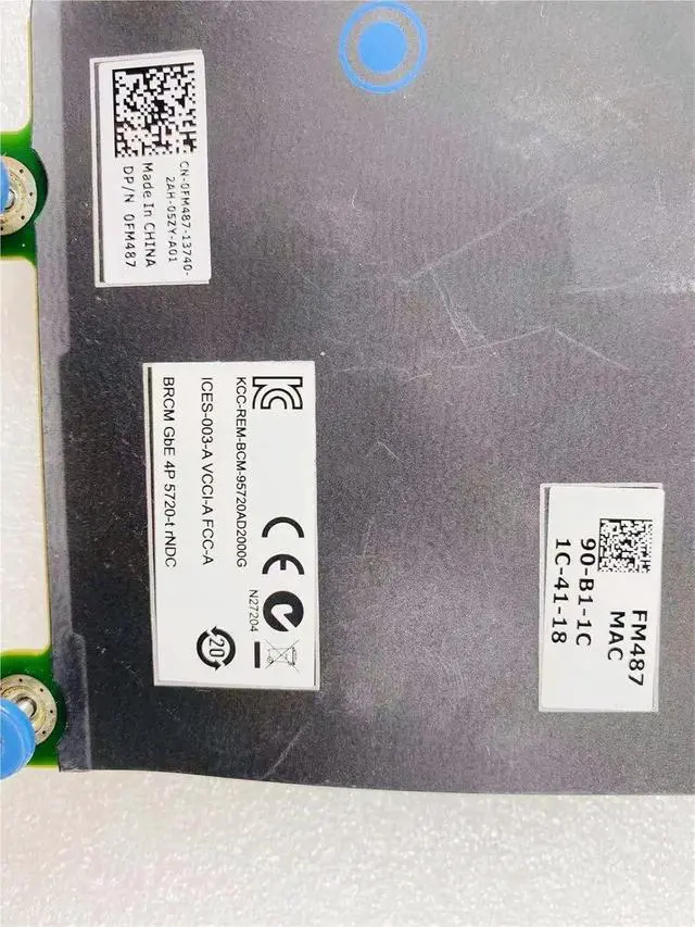 Alt view image 3 of 4 - 0FM487 FM487 for R620 R720 R720XD Server Four-Port Gigabit Network Card Module NIC Chip