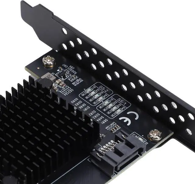 Alt view image 6 of 7 - PCIe to Serial ATA Card 6Gbps 9 Port 3.0 Expansion, PCI Express 4X to Dual MiniSAS SFF 8087 and 1 Port for NAS Desktop Server