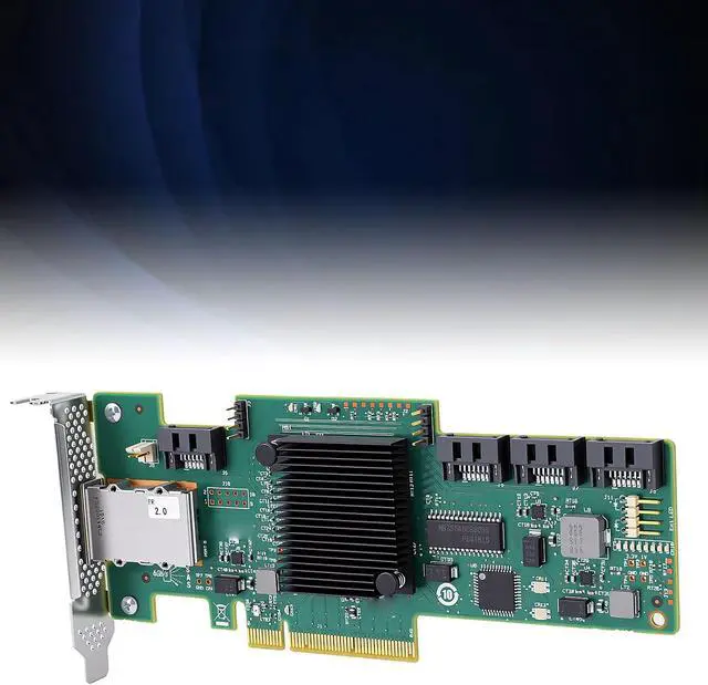 Alt view image 3 of 7 - SAS HBA Card, LSI SAS 9212-4i4e RAID Card 6Gbps 8-Port PCIe 2.0 x8 | External SAS / SATA, HBA Controller, 256 Devices Connection, Compatible with Wins, Linux, VMware