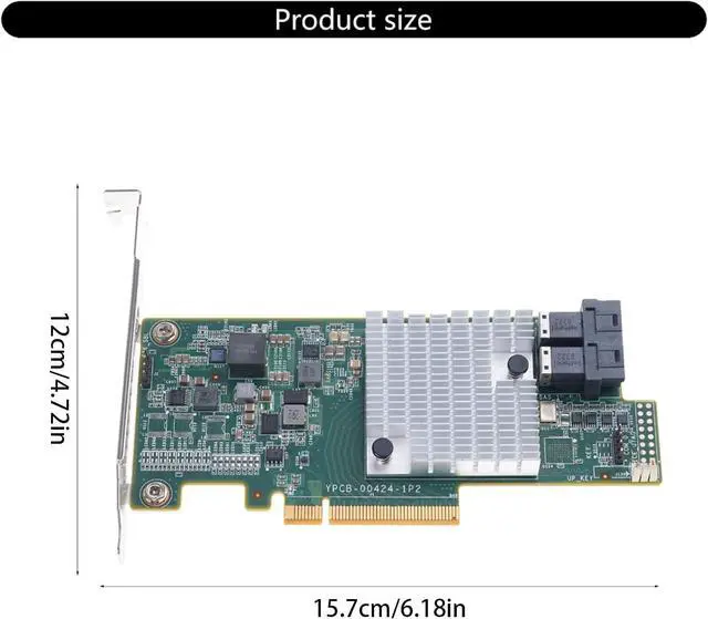 Alt view image 2 of 7 - Bandwidth 9300 8I Array Card for Drive Arrays and Virtualization Platforms