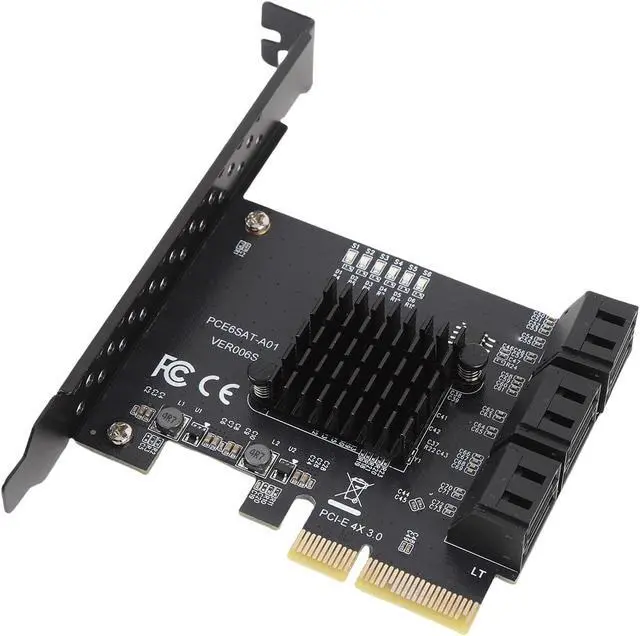 Alt view image 2 of 7 - Fabater PCIE to Serial ATA3.0 Expansion Card for Broad Compatibility with Quick Installation Fits Most PC Setups