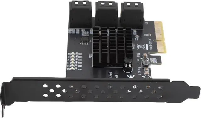 Alt view image 2 of 7 - PCIe to Serial ATA3.0 Extension Card, Almost 6 PCIe Extension Card for Work