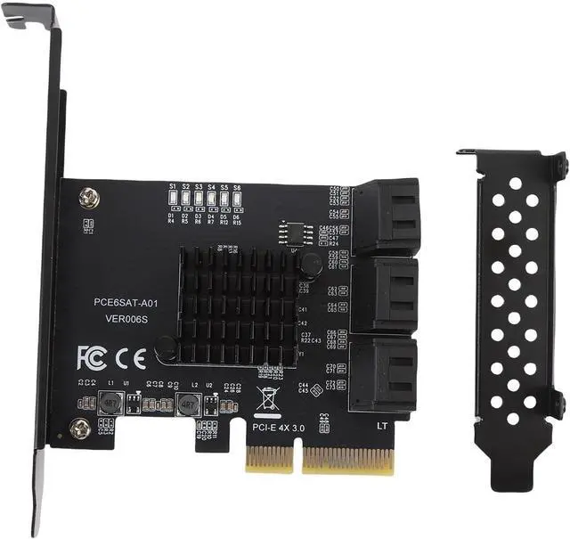 Alt view image 5 of 7 - PCIe Serial ATA3.0 Extension Excelberry Extension 6 Hard Drive Port for Quick Data Transfer Compatible with Various Systems and Users