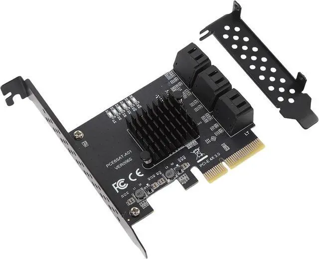 Main image of PCIe Serial ATA3.0 Extension Excelberry Extension 6 Hard Drive Port for Quick Data Transfer Compatible with Various Systems and Users