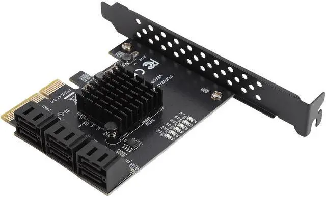 Alt view image 3 of 7 - PCIe Serial ATA3.0 Extension Excelberry Extension 6 Hard Drive Port for Quick Data Transfer Compatible with Various Systems and Users