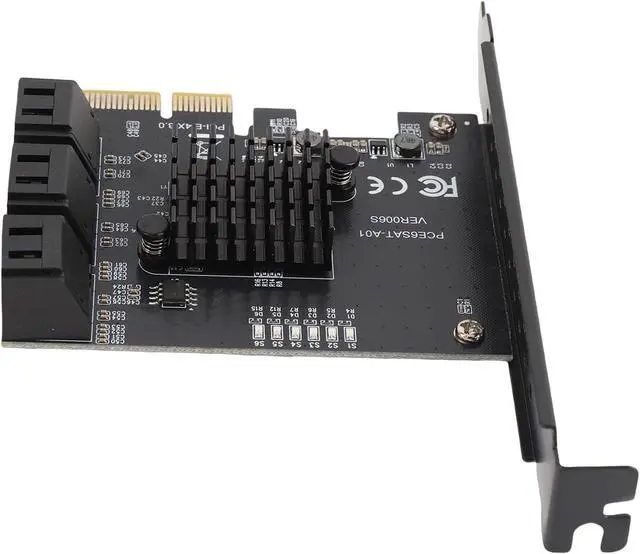 Alt view image 3 of 7 - PCIe to Serial ATA3.0 Extension Card, Almost 6 PCIe Extension Card for Work