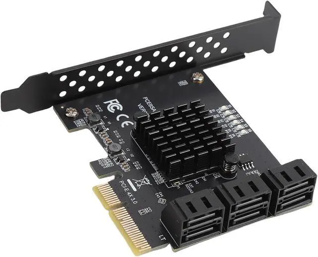 Alt view image 6 of 7 - PCIe to Serial ATA3.0 Extension Card, Almost 6 PCIe Extension Card for Work
