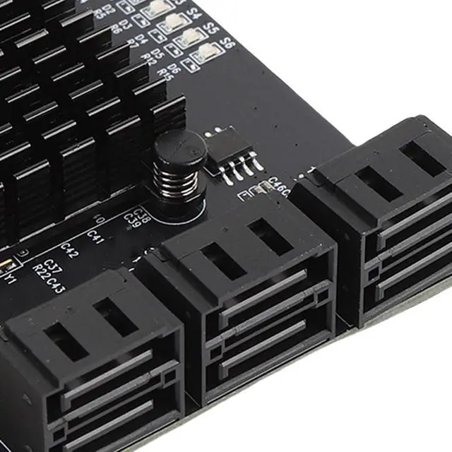 Alt view image 7 of 7 - PCIe to Serial ATA3.0 Extension Card, Almost 6 PCIe Extension Card for Work