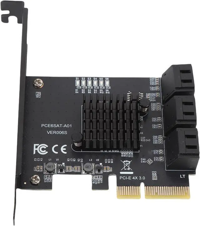 Alt view image 6 of 7 - PCIE 4X 3.0 Expansion Card Broad Compatibility Multiple Hard Drive Support for Versatile Storage Needs Resin Construction