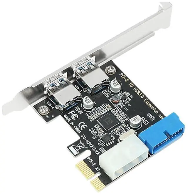 Main image of USB3 PCI Express Adapter PCI E to USB 3.0 20pin Converter Controller PCIe X1 USB 3 0 2 Ports Adapter USB3.0 PCI-e Expansion Card