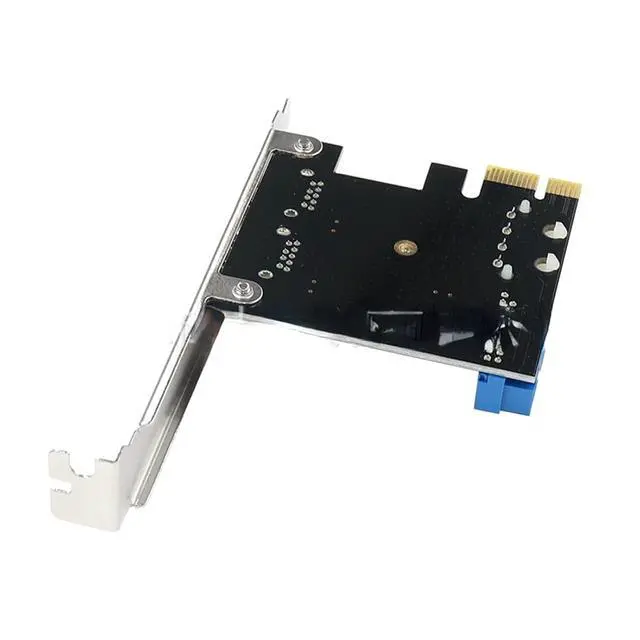 Alt view image 3 of 6 - USB3 PCI Express Adapter PCI E to USB 3.0 20pin Converter Controller PCIe X1 USB 3 0 2 Ports Adapter USB3.0 PCI-e Expansion Card