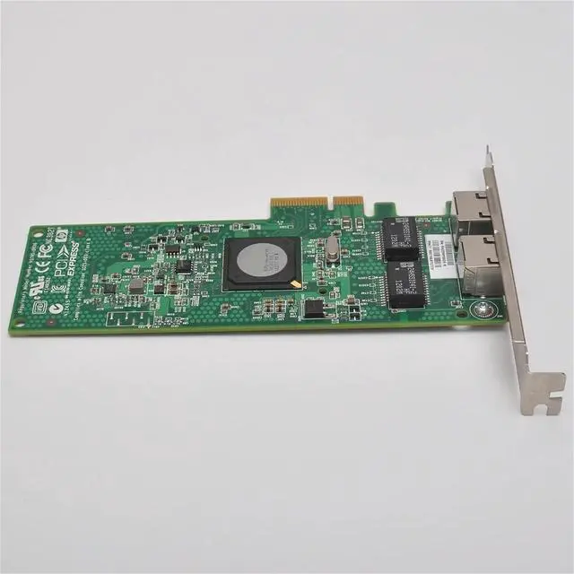Alt view image 4 of 6 - BCM5709 NC382T 2 Port Gigabit Network Card for bcm5709C Chip 458491-001 453055-001 PCI-E X4 X8 X16