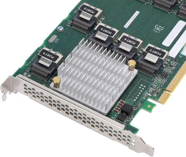 Alt view image 7 of 7 - SAS RAID Controller Card AEC 83605 High Performance PCIe X8 Expander Card with 9 Ports Supports 24 Hard Drives for DL380 388 G9 G10 Servers