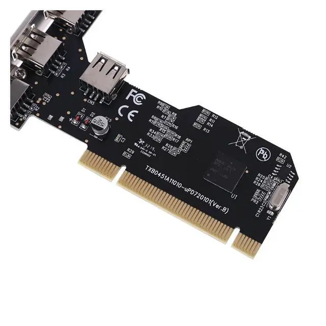 Alt view image 3 of 5 - PCI to USB Extend Card 5 Ports USB 2.0 USB3.0 to PCI 32Bit Converter Adapter with NEC Chip for Desktop PC Computer(A Style)