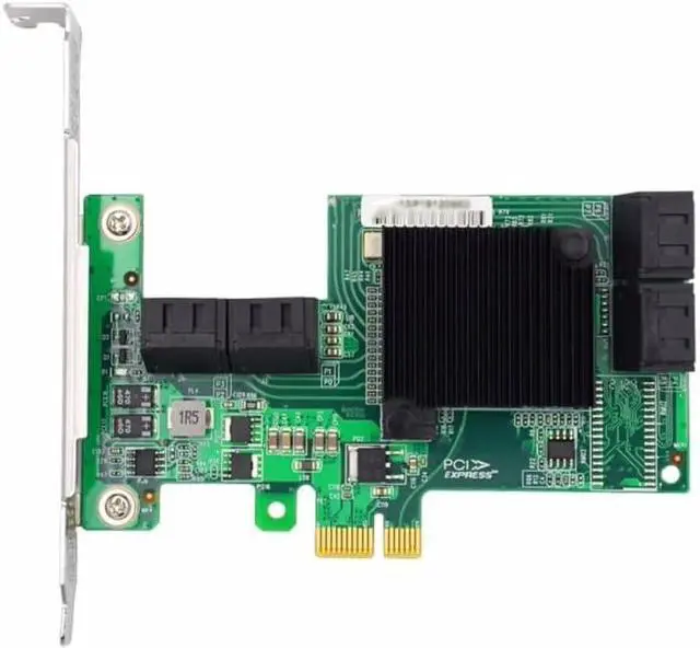 Main image of PCIe x1 SATA Expansion Card, 8-Port SAS/SATA 6Gb/s, UEFI Support