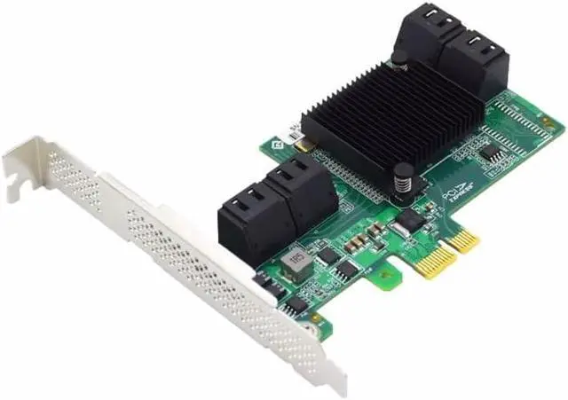 Alt view image 5 of 6 - PCIe x1 SATA Expansion Card, 8-Port SAS/SATA 6Gb/s, UEFI Support