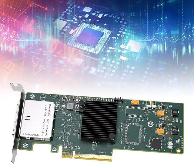 Alt view image 5 of 7 - Zopsc 8 Port SAS HBA Controller Card PCIe 2.0 X8 6Gb S | External Storage Controller Support 512 Devices, with 2x SFF 8088 Connectors, for VMware Expansion