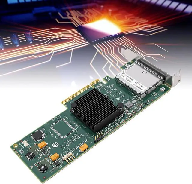 Alt view image 6 of 7 - Zopsc 8 Port SAS HBA Controller Card PCIe 2.0 X8 6Gb S | External Storage Controller Support 512 Devices, with 2x SFF 8088 Connectors, for VMware Expansion