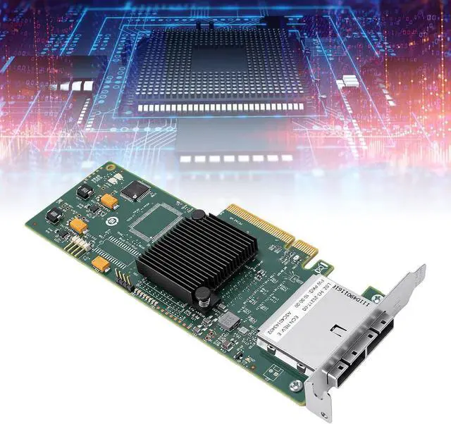 Alt view image 4 of 7 - Zopsc 8 Port SAS HBA Controller Card PCIe 2.0 X8 6Gb S | External Storage Controller Support 512 Devices, with 2x SFF 8088 Connectors, for VMware Expansion