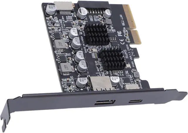 Alt view image 6 of 7 - Jiawu High Speed PCIe3.0 to USB3.2 Expansion Card with Multiple Interfaces for Gaming PCs 1 X Adapter