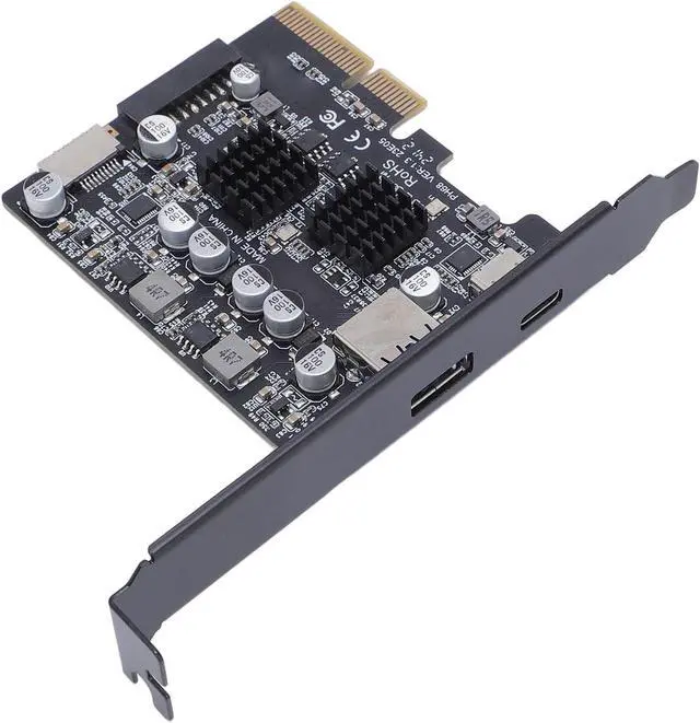 Alt view image 2 of 7 - Jiawu 10Gbps PCI Express USB3.2 Expansion Card with High Performance Features for Workstations 1 X Card