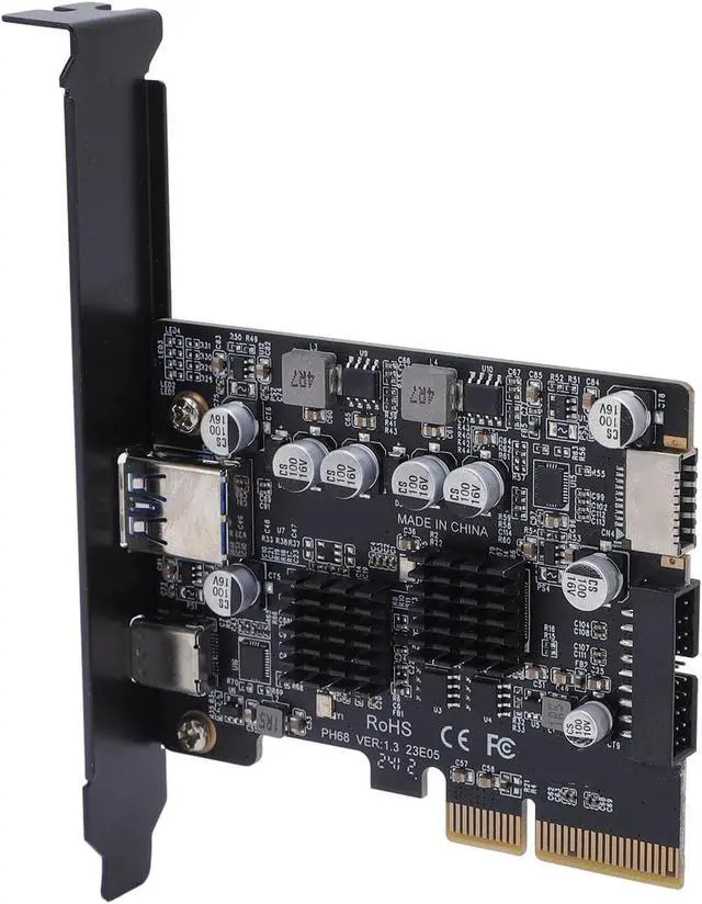 Alt view image 7 of 7 - Jiawu 10Gbps PCI Express USB3.2 Expansion Card with High Performance Features for Workstations 1 X Card