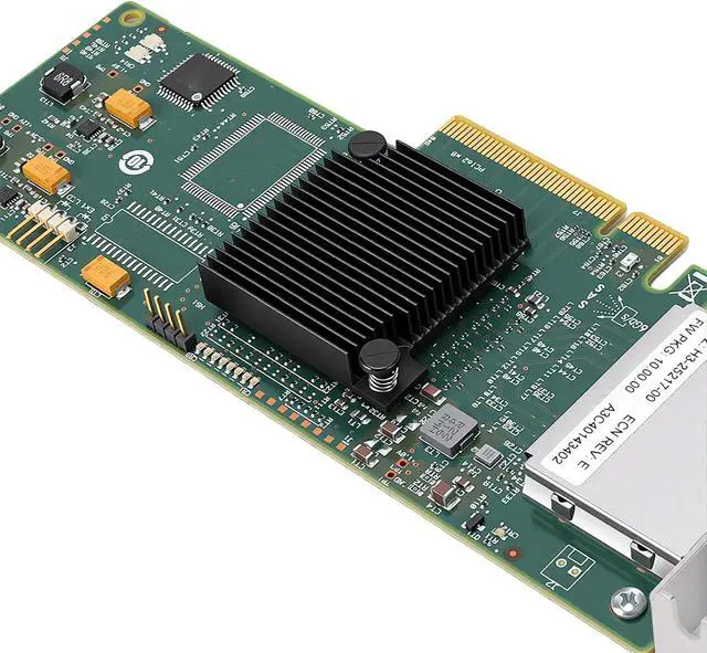 Alt view image 7 of 7 - Zopsc 8 Port SAS HBA Controller Card PCIe 2.0 X8 6Gb S | External Storage Controller Support 512 Devices, with 2x SFF 8088 Connectors, for VMware Expansion