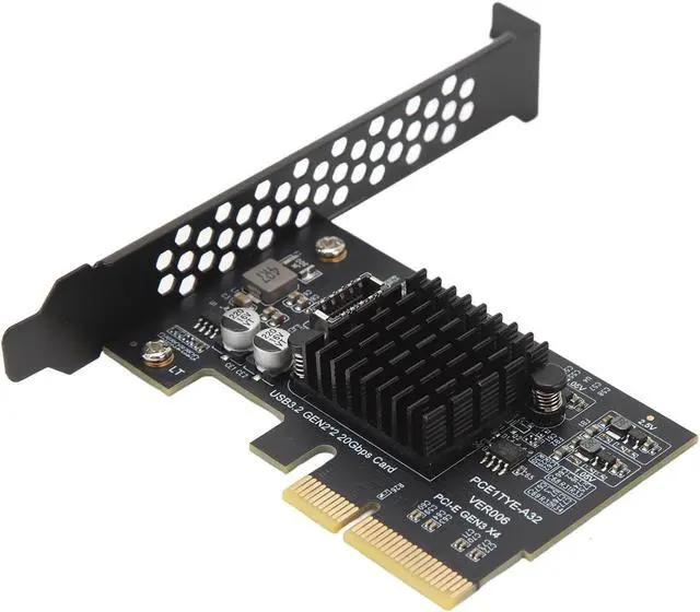 Alt view image 2 of 7 - USB 3.2 Gen 2 Expan Card, PCIe to USB 3.2 Gen 2 Card, 20Gbps Type C Interface with ASM3242 Main Control, Speed Data Transfer for Desktop PC, Compatible with 10/11, OS X,