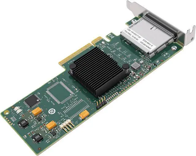 Alt view image 5 of 7 - Diyeeni 6Gbs External PCIe SAS Controller Card 8 Ports HBA PCIe 2.0 X8 SFF-8088 Supports 512 Devices WindowsLinuxVMware