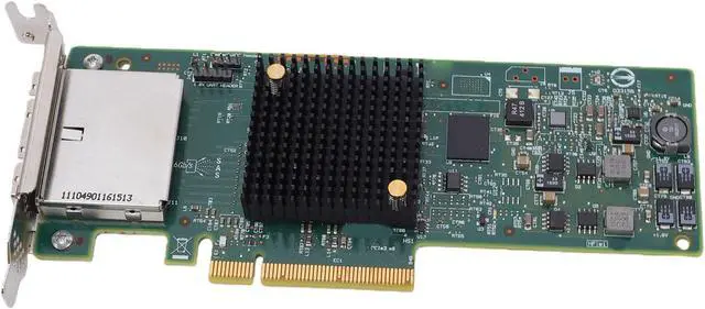 Alt view image 2 of 7 - Pomya LSI 2308 SAS 9207-8e HBA 6Gbps PCIe 3.0 X8 | 8 External Port Host Bus Adapter for JBOD, IT Mode, 1024 Devices, Low Profile, Server Storage