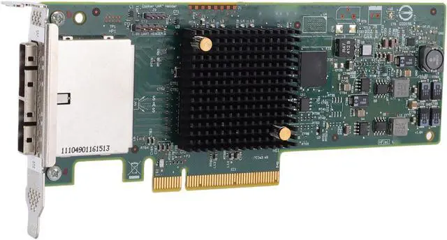 Alt view image 4 of 7 - Pomya LSI 2308 SAS 9207-8e HBA 6Gbps PCIe 3.0 X8 | 8 External Port Host Bus Adapter for JBOD, IT Mode, 1024 Devices, Low Profile, Server Storage