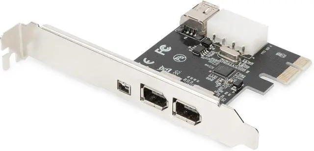 Main image of DIGITUS IO Card - PCIe - Firewire 1394a Interface Card - 3-Port - & 2X 1394a & 1x 1394mini