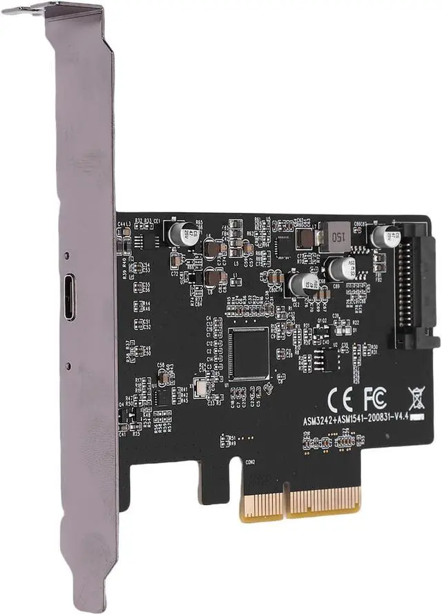 Alt view image 7 of 7 - PCIe to USB 3.2 Gen 2 Expansion Card 20 Gbps, USB C Internal Card with Type C Port, Supports OS X, for Desktop Workstation, NVMe SSD, VR Systems, Personal Use