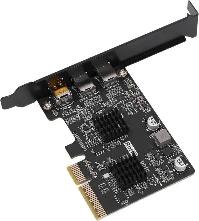 Alt view image 3 of 7 - Jiawu DisplayPort TypeC USB3.0 PCIE Card Multifunction High Speed Expansion Card for Desktop PC, Multilayer Circuit Design for,