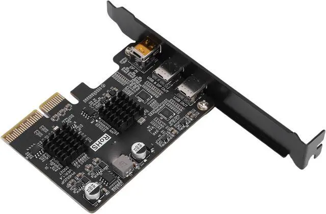 Alt view image 5 of 7 - Jiawu DisplayPort TypeC USB3.0 PCIE Card Multifunction High Speed Expansion Card for Desktop PC, Multilayer Circuit Design for,