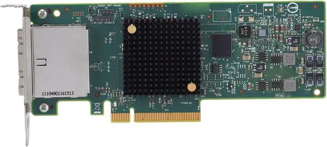 Alt view image 6 of 7 - Pomya LSI 2308 SAS 9207-8e HBA 6Gbps PCIe 3.0 X8 | 8 External Port Host Bus Adapter for JBOD, IT Mode, 1024 Devices, Low Profile, Server Storage