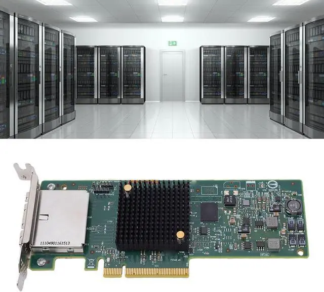 Alt view image 4 of 7 - LSI SAS 9207 8e 8 Port Controller Card, PCIe 3.0 x8 HBA | 6Gb / s with SAS 2308 Chipset for External Storage Expansion JBOD