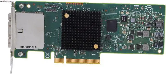 Alt view image 5 of 7 - LSI SAS 9207-8e 8-Port 6Gbps SATA + SAS Host Bus Adapter, IT Mode Non RAID HBA Card, PCI E 3.0 x8, for Server Storage Expansion