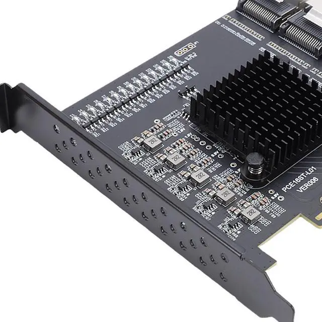 Alt view image 7 of 7 - Kadimendium PCIE to SFF 8087 Adapter HighSpeed 4 Port Expansion Card for PCIE 3.0 Systems Ideal for 10 11 2003 and