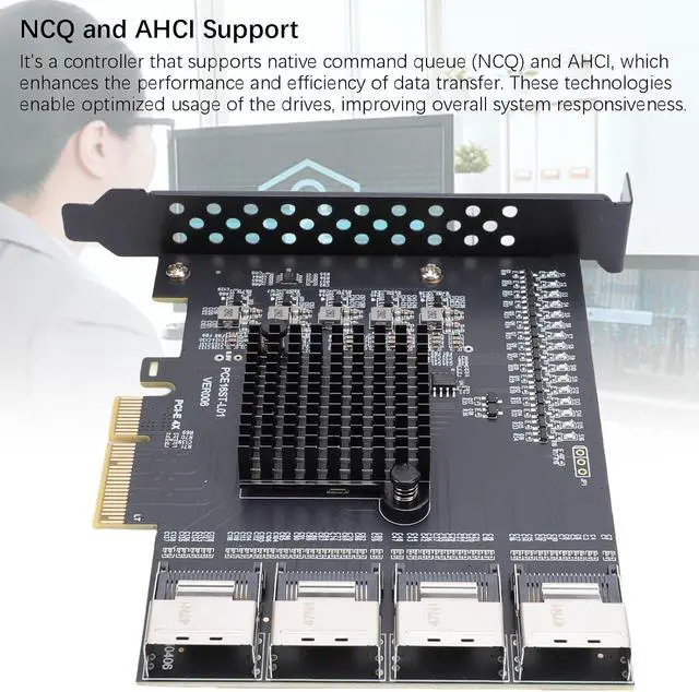 Alt view image 3 of 7 - GOWENIC PCIE to SFF 8087 Adapter, Connects up to 16 Serial ATA 3.0 Hard Drives, with Four MINI SAS Interfaces, for Win 10 11 2003 System
